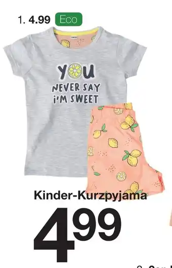 Zeeman Kinder Kurzpyjama Angebot