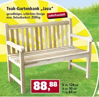 Thomas Philipps Teak Gartenbank ,,Java" Angebot