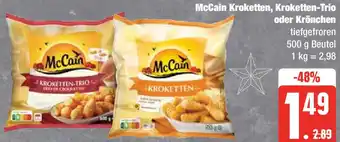 Edeka McCain Kroketten, Kroketten-Trio oder Krönchen 500 g Beutel Angebot