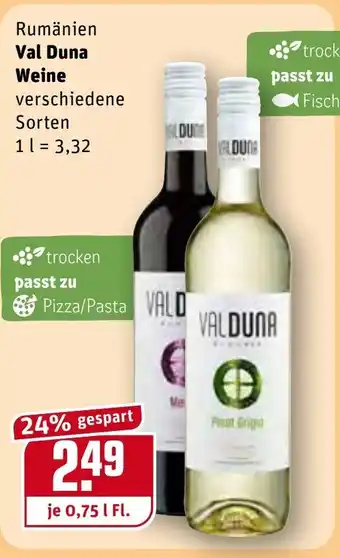 REWE Center Val Duna Weine 0,75L Angebot