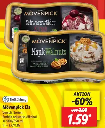 Lidl Mövenpick Eis 900/850 ml Angebot