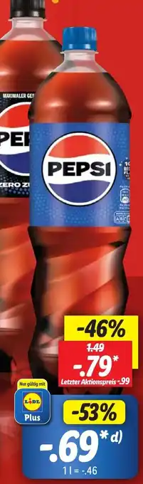 Lidl Pepsi 1,5 L Angebot