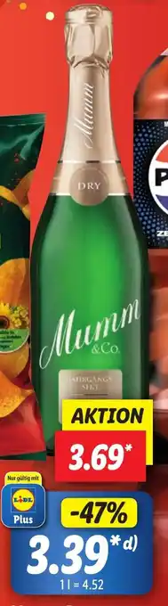 Lidl Mumm Dry Jahrgangssekt 0,75 L Angebot