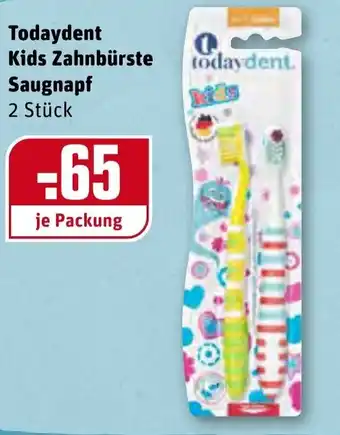 REWE Center Todaydent Kids Zahnbürste Saugnapf Angebot