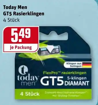 REWE Center Today Men GT5 Rasierklingen Angebot