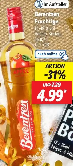 Lidl Berentzen Fruchtige 0,7 L Angebot