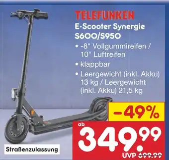 Netto Marken-Discount TELEFUNKEN E-Scooter Synergie S600/S950 Angebot