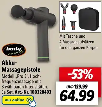 Lidl body coach Akku Massagepistole Angebot