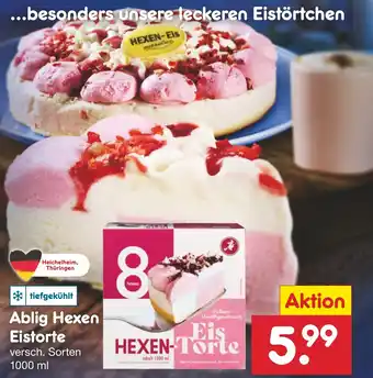 Netto Marken-Discount Ablig Hexen Eistorte 1000ml Angebot