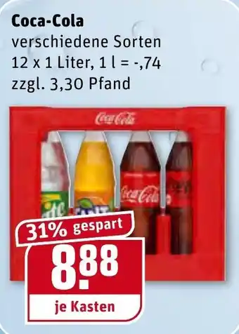 REWE Center Coca Cola 12x1L Angebot