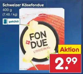 Netto Marken-Discount Schweizer Käsefondue 400g Angebot