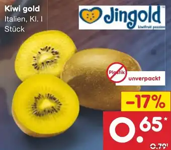 Netto Marken-Discount Jingold Kiwi gold Stück Angebot