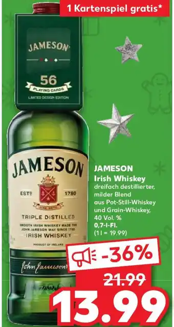 Kaufland JAMESON Irish Whiskey 0,7 l Fl. Angebot