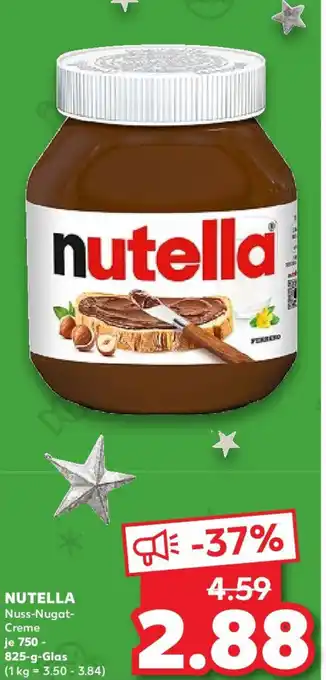 Kaufland NUTELLA Nuss-Nugat-Creme 750 - 825-g-Glas Angebot