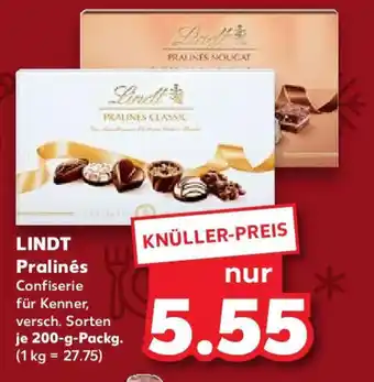 Kaufland LINDT Pralinés 200 g Packg. Angebot