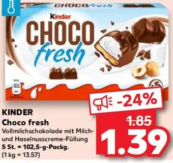 Kaufland Kinder CHOCO fresh 102,5 g Packg. Angebot