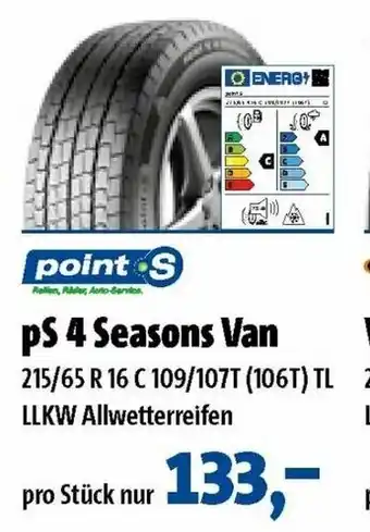 Point S Point S ps 4 Seasons Van Angebot