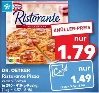 Kaufland DR. OETKER Ristorante Pizza 20-410 g Packg. Angebot