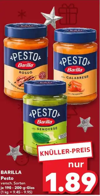 Kaufland BARILLA Pesto 190-200-g-Glas 0 Angebot