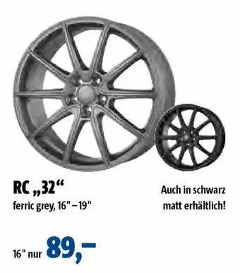 Point S RC 32" ferric grey 16"-19" Angebot