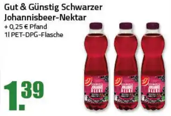 Ihr Frischmarkt Gut & Günstig Schwarzer Johannisbeer-Nektar 1L Angebot