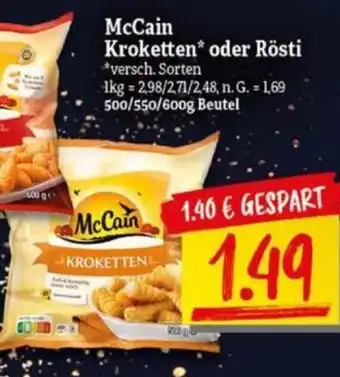 NP Discount McCain Kroketten* oder Rösti 500/550/600g Angebot