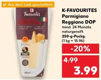 Kaufland K-FAVOURITES Parmigiano Reggiano DOP 250 g Packg. Angebot