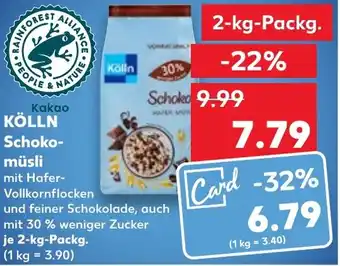 Kaufland KÖLLN Schokomüsli 2 kg Packg. Angebot