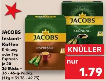 Kaufland JACOBS Instant Kaffee 36-45 g Packg. Angebot