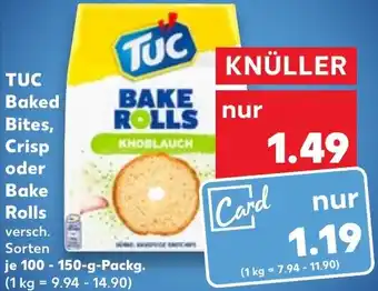 Kaufland TUC Baked Bites, Crisp oder Bake Rolls 100-150 g Packg. Angebot