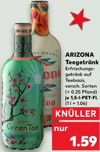 Kaufland ARIZONA Teegetränk 1,5 L-PET-Fl. Angebot