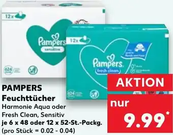 Kaufland PAMPERS Feuchttücher 6x48 oder 12x52 St. Packg. Angebot