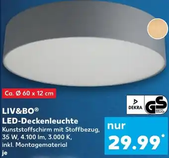 Kaufland LIV&BO LED-Deckenleuchte Angebot