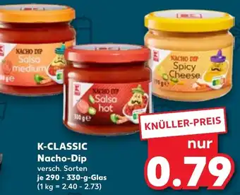 Kaufland K-CLASSIC Nacho-Dip 290-330 g Glas Angebot