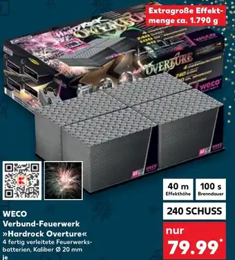 Kaufland WECO Verbund-Feuerwerk Hardrock Overture 240 Schuss Angebot