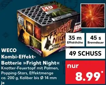 Kaufland WECO Kombi-Effekt Batterie ,,Fright Night" 49 Schuss Angebot