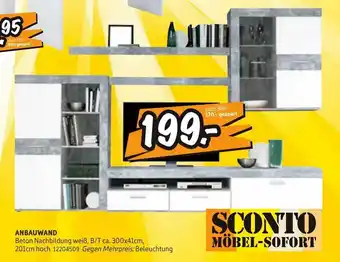 SCONTO Anbauwand Angebot