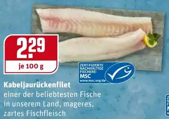 REWE Kaufpark Kabeljaurückenfilet 100g Angebot