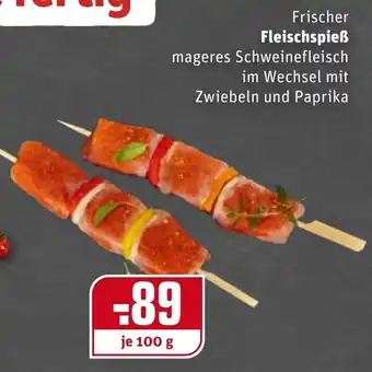 REWE Kaufpark Frischer Fleischspieß 100g Angebot