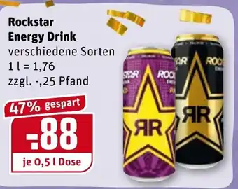 REWE Kaufpark Rockstar Energy Drink 0,5L Angebot