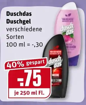 REWE Kaufpark Duschdas Duschgel 250ml Angebot