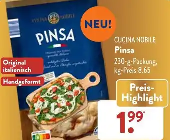 Aldi Süd CUCINA NOBILE Pinsa 230 g Packung Angebot