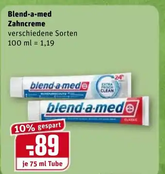 REWE Kaufpark Blend a med Zahncreme 75ml Angebot