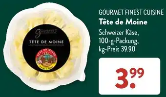 Aldi Süd GOURMET FINEST CUISINE Tête de Moine 100 g Packung Angebot