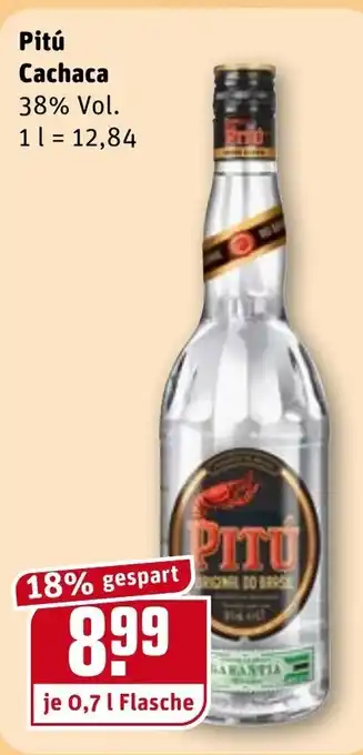 REWE Kaufpark Pitú Cachaca 0,7L Angebot