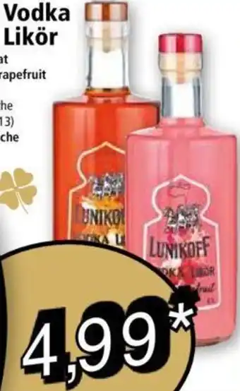 Norma LUNIKOFF Vodka Likör 0,7 L Flasche Angebot