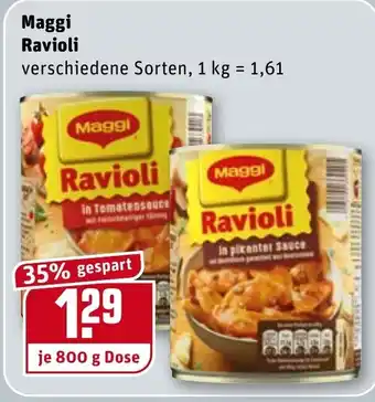 REWE Kaufpark Maggi Ravioli 800g Angebot