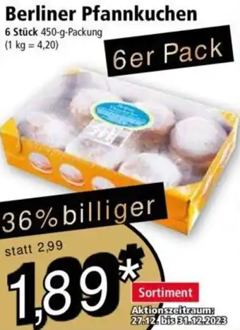 Norma Berliner Pfannkuchen 450 g Packung Angebot