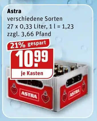 REWE Kaufpark Astra 27x0,33L Angebot