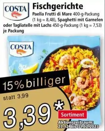 Norma COSTA Fischgerichte 400/450 g Packung Angebot